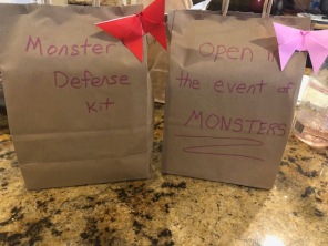 Random packages appeared on the porch...kids were convinced monster left them.